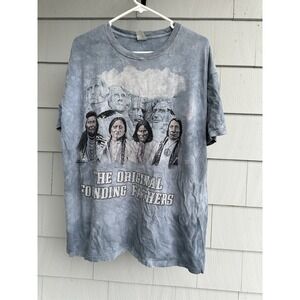 The Mountain 2013 Original Founding Fathers Tee XL Native American Graphic